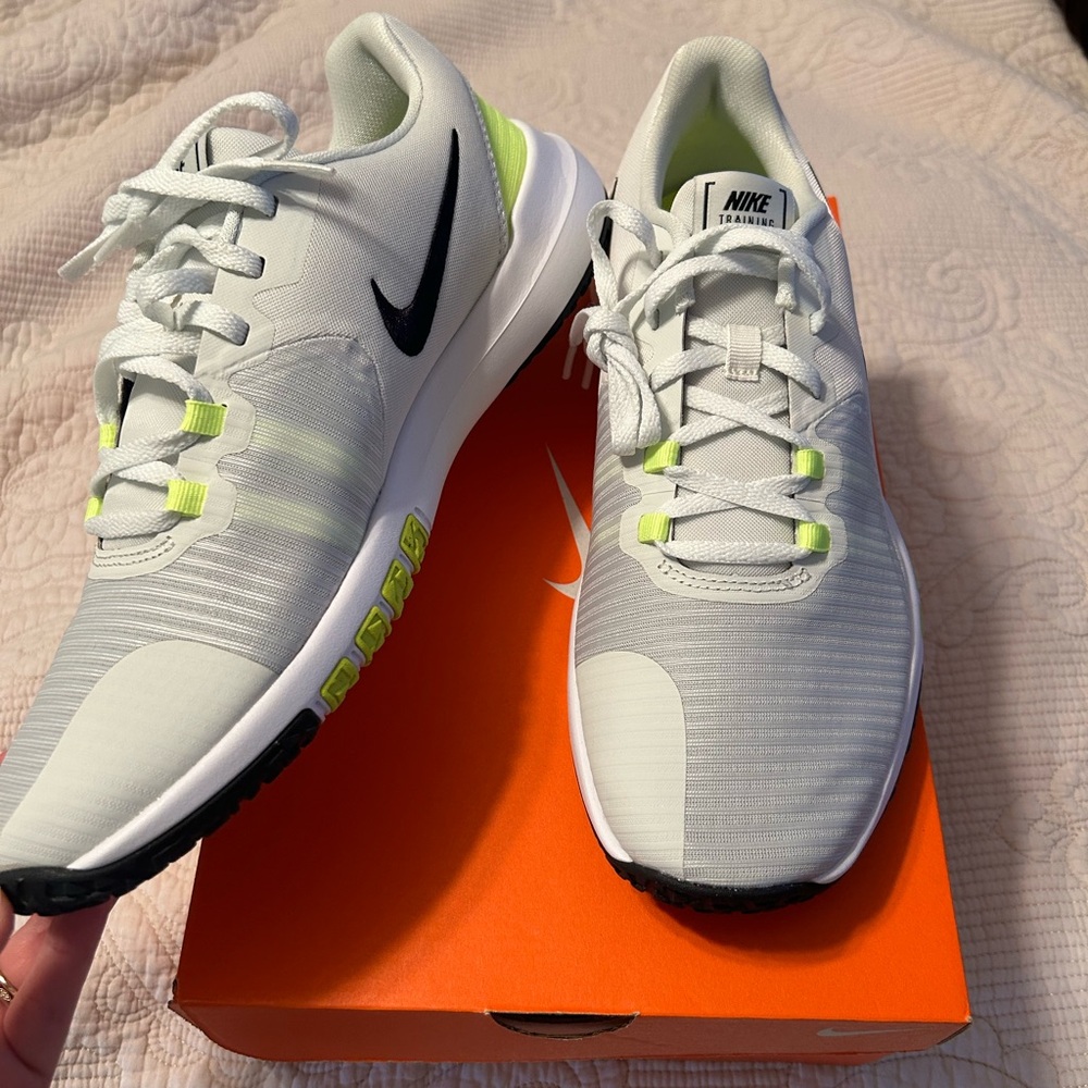 Nike White and Lime Green Athletic Shoes Brand New!!